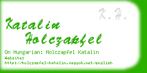 katalin holczapfel business card